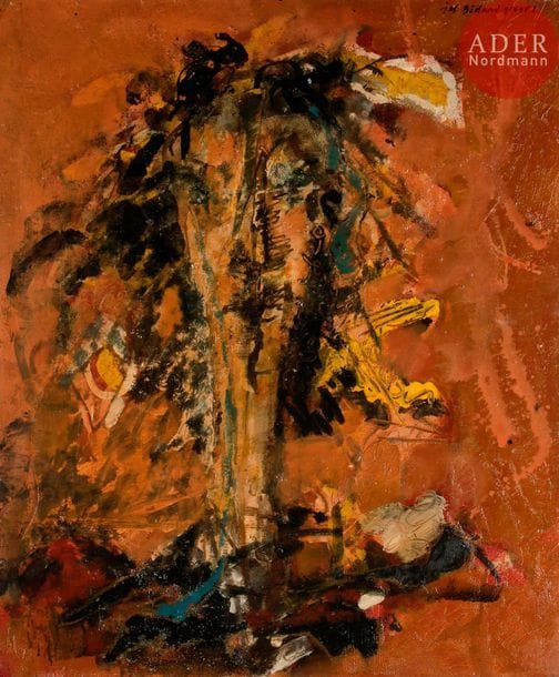 Jean-Claude BEDARD (1928-1987)
Tête d'homme, 1958
Huile sur toile.
Signée et datée en haut à droite.
Signée et datée au dos.
65 x 54 cm

Bibliographie : 
Éric Mercier, La Jeune peinture, Années 50, Tome II, Panorama de la Jeune Peinture, Zurich, Artacatos, 2010, reproduit p. 49.