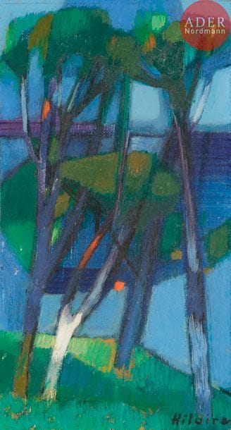 Camille HILAIRE (1916-2004)
Bord de mer
Huile sur toile.
Signée en bas à droite.
22 x 12 cm