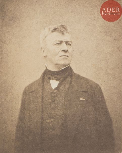 Victor Laisné (1825-1897)
Jean-Baptiste-Camille Corot, c. 1852-1853.
Épreuve sur papier salé, d’après négatif papier, contrecollée sur carton d’éditeur. Crédit du photographe, légende imprimée et timbre sec « Les artistes vivants. Th. Silvestre » sur le montage. Rousseurs.
20 x 16 cm

Provenance :
Galerie Texbraun, Paris.

 Cette épreuve est publiée dans Histoire des artistes vivants français et étrangers de Théophile Silvestre. Produit en plusieurs livraisons ce projet demeure inachevé à cause du coût trop élevé des photographies qui le composent.