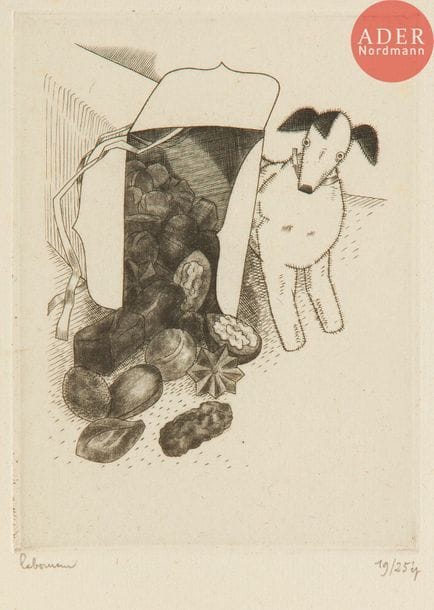 Jean-Emile LABOUREUR (1877-1943)
Jean-Émile Laboureur (1877-1943) 
Sujets divers : cartes de vœux, vignettes, menus… Eau-forte ; burin ; vernis mou. Très belles épreuves sur différents papiers, certaines en différents états, la plupart signées, et 2 dessins préparatoires à la plume et à l’encre. Toutes marges. Ens. 29 p.