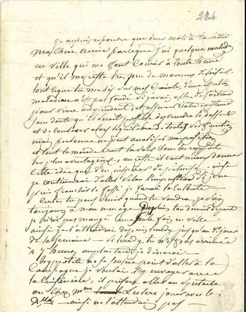 Dominique-Jean, baron LARREY (1766-1842) chirurgien militaire. L.A.S., 23 septembre 1820, à sa femme la Baronne Larrey au Plessis-Piquet ; 1 page et demie petit in-4, adresse.

   Il lui répond à la hâte, car « j’ai quelques malades en ville qui me font courir à toute heure et qu’il me reste très peu de momens de loisir. Tout ce que tu me dis sur mes craintes d’une affection maladive n’est pas fondé si j’avais assez de fortune pour vivre indépendant, et asurer votre existance sans doute qu’il serait possible de prendre le dessus et de conserver alors l’équilibre de toutes ses facultés mais personne ne peut analiser ma position et tout le monde veut la voir sous les rapports les plus aventageux »…