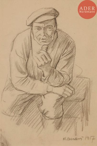 Henri BERLEWI (1894-1967) 
Travailleur au repos 1917
Crayon noir. 
Signé et daté en bas à droite. 
22 x 15 cm
Provenance :
Collection Mandelman, Paris.




Mots clés : {CR}judaïca, juif, juive, hébreux, rabbins, jewish, torah, hebrew, hebraica,, judaisme, synagogue, sionisme, pessah, pessach, haggada, haggadah, hagada, hagadah, passover, menora, menorah, hannuka, hannuca, hannoucca, hanouccah, torah, juden, israélite, Israël, antisemitism, antisémitisme, dreyfus, meguila, sepharade, sefarad, ketouba
