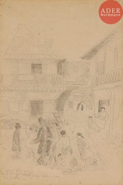Alice HALICKA (1895-1975) 
Village juif 
Mine de plomb. 
Signée et dédicacée en bas à gauche. 
40,5 x 27,5 cm




Mots clés : {CR}judaïca, juif, juive, hébreux, rabbins, jewish, torah, hebrew, hebraica,, judaisme, synagogue, sionisme, pessah, pessach, haggada, haggadah, hagada, hagadah, passover, menora, menorah, hannuka, hannuca, hannoucca, hanouccah, torah, juden, israélite, Israël, antisemitism, antisémitisme, dreyfus, meguila, sepharade, sefarad, ketouba