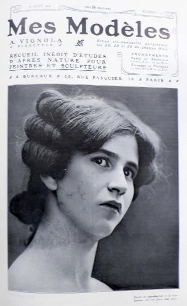 A. Vignola
Mes modèles. Revue artistique.  Revue tri-mensuelle. N° 1 (30 avril 1905) à N° 36 (20 avril 1906). 36 volumes reliés. 