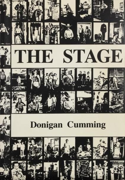 Donigan Cumming (né en 1947)
The Stage Editions Maquam Press, Montréal, 1991. In-8 (24 x 16 cm). Edition originale brochée, signée et dédicacée par le photographe à Patrick Roegiers, accompagnée du dossier de presse et d'une invitation. 250 pp.  