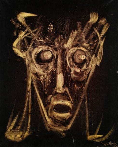 Jean MOULIN (né en 1932)
Visage, 1970 Huile sur toile Signée et datée en bas à droite 92 x 73 cm