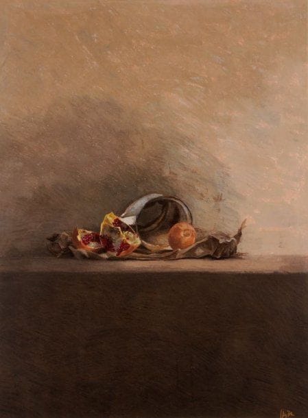 Pierre SKIRA (Né en 1938)
Nature morte aux grenades Pastel sur carton Signé en bas à droite 78 x 58 cm Provenance : IBM Europe