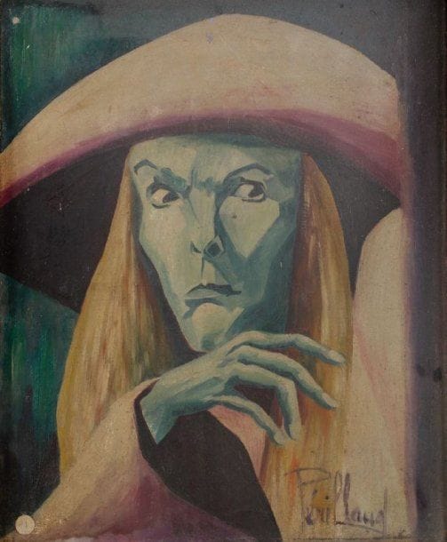 Christiane PERILLAUD (1929-2004)
Jean-Louis Barrault Huile sur toile Signée en bas à droite  Accidents 46 x 28 cm Ce tableau fut présenté lors d'une Biennale de Paris