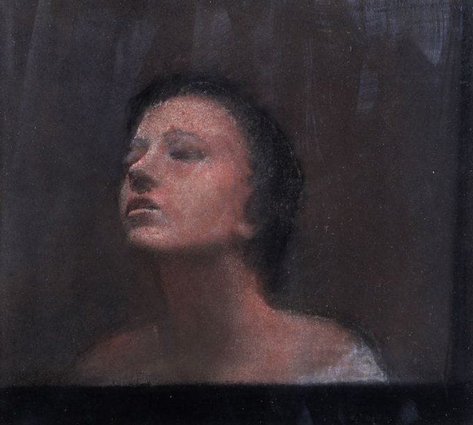 ORTMAN (XXE SIECLE)
Femme rêveuse, 1982 Pastel Signé et daté en haut à droite 15 x 1650 cm (à vue)