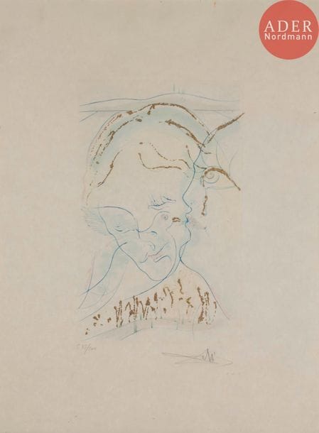 Salvador DALI (1904-1989)
Salvador Dalí (1904-1989) 
Le Cantique des Cantiques. Suite complète de 12 pl. 1971. Pointe sèche et pochoir. Chaque feuillet [505 x 665]. Michler et Löpsinger 468-479. Impression en couleurs et à l’encre bronze doré. Très belles et fraîches épreuves sur japon nacré portant le timbre sec de l’artiste, revêtues d’une numérotation et d’une signature au crayon. Toutes marges. Cadres.