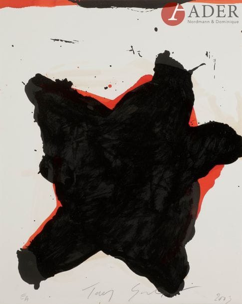 Tony SOULIE (né en 1955)
Grande étoile noire, 2003
Sérigraphie et rehauts de vernis.
Signée, datée et annotée « EA ».
40 x 31.5 cm
