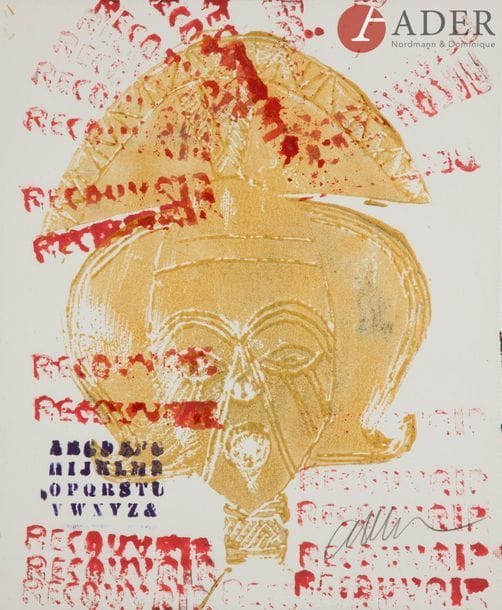 ARMAN (1928-2005)
Recouvrir
Encre et peinture or.
Signée en bas à droite.
28 x 23.5 cm