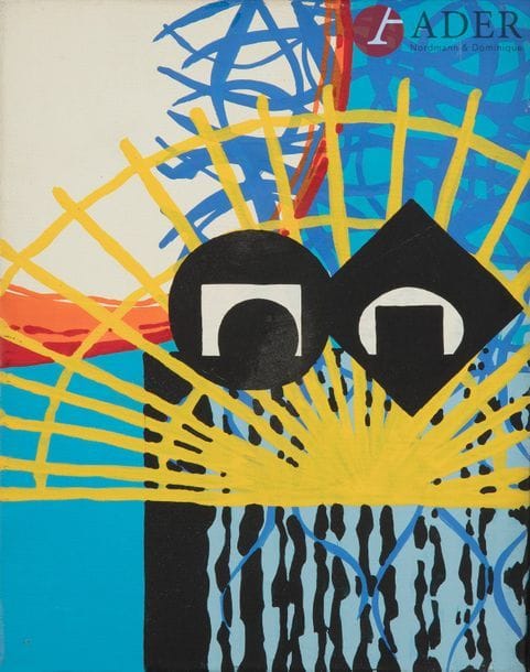 Gérard FROMANGER (né en 1939)
Chimère 81, 1985
Huile sur toile.
Signée, datée et titrée au dos.
18 x 14 cm