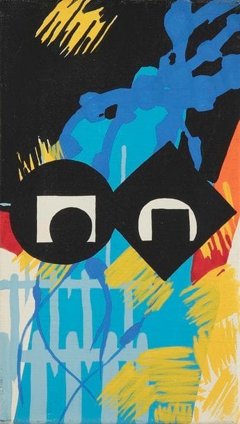 Gérard FROMANGER (né en 1939)
Chimère 102, 1985
Huile sur toile.
Signée, datée et titrée au dos.
18 x 10.5 cm