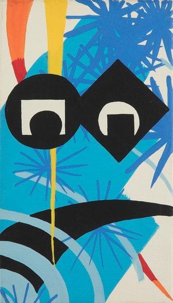 Gérard FROMANGER (né en 1939)
Chimère 97, 1985
Huile sur toile.
Signée, datée et titrée au dos.
18 x 10.5 cm