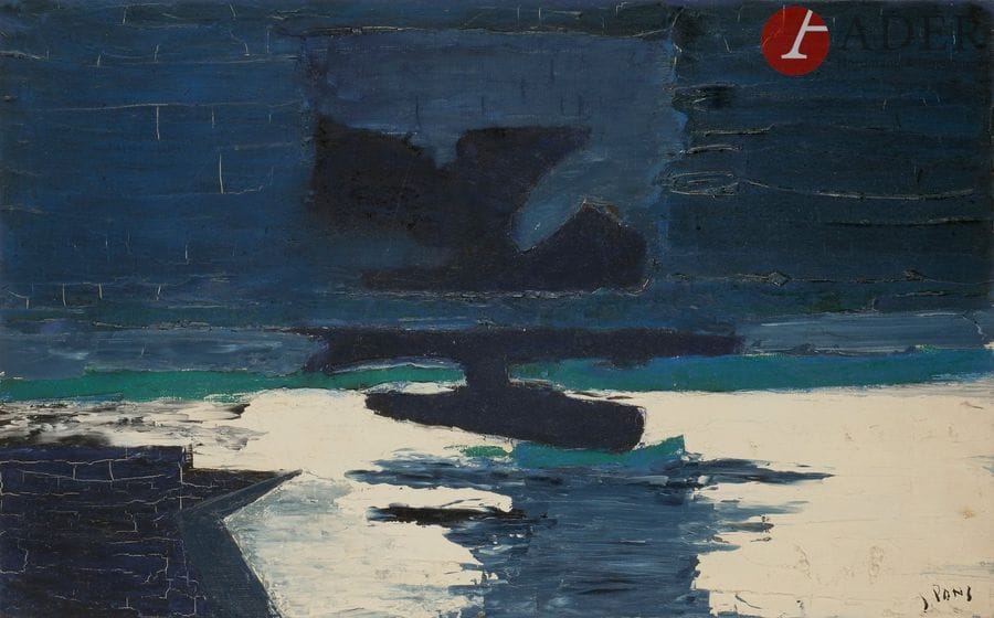 Jean PONS (1913-2005)
Marine
Huile sur toile.
Signée en bas à droite.
38 x 61 cm