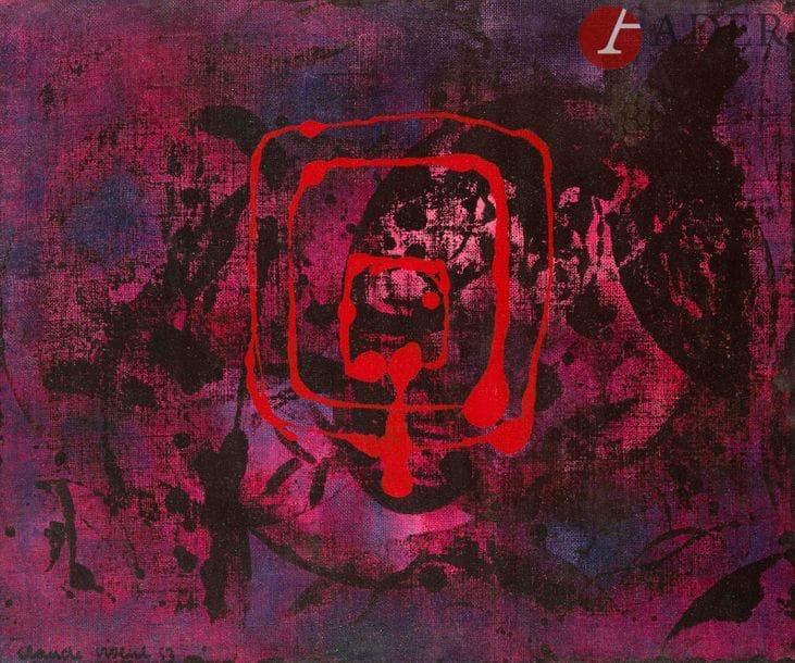 Claude VISEUX (1927-2008)
Daboier, 1953
Huile sur toile.
Signée et datée en bas à gauche.
Signée, datée et titrée au dos.
61 x 50 cm