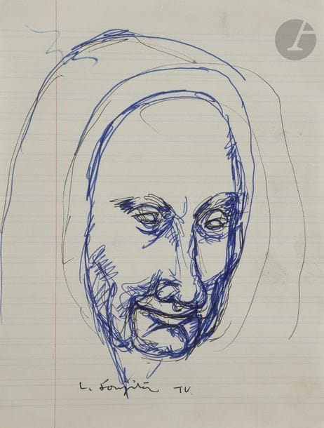 Léonard-Tsuguharu FOUJITA (1886 - 1968)
Vieille femme
Encre noire et bleue.
Signée en pied.
22 x 16,7 cm

Provenance : 
Vente Maître Cornette de Saint-Cyr, Succession Kimiyo Foujita, Paris, du 9 décembre 2013, n°296.

Un certificat de la maison de ventes Cornette de Saint-Cyr, en date du 10 février 2014, sera remis à l’acquéreur.