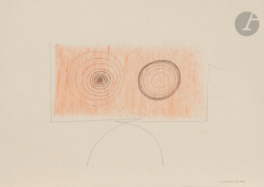 Léon TUTUNDJIAN (1906 - 1968)
Personnage, 1968
Mine de plomb et crayons de couleurs.
Signé et daté en bas à droite.
Signé et daté au dos.
25 x 33,5 cm

Un certificat du Comité Léon Tutundjian en date du 8 février 2019 sera remis à l’acquéreur.

L’œuvre sera incluse au Catalogue Raisonné de l’œuvre de Léon Tutundjian actuellement en préparation sous le n°LT199.