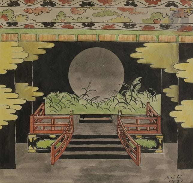 Conrad MEILI (1895 - 1969)
Deux décors de théâtre, 1931 et 1932
Technique mixte.
Signés et datés.
23,5 x 22,5 cm - 20 x 26,5 cm