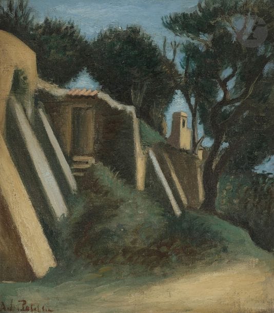 Amédée de LA PATELLIèRE (1890-1932)
Paysage
Huile sur toile.
Signée en bas à gauche.
38 x 33 cm