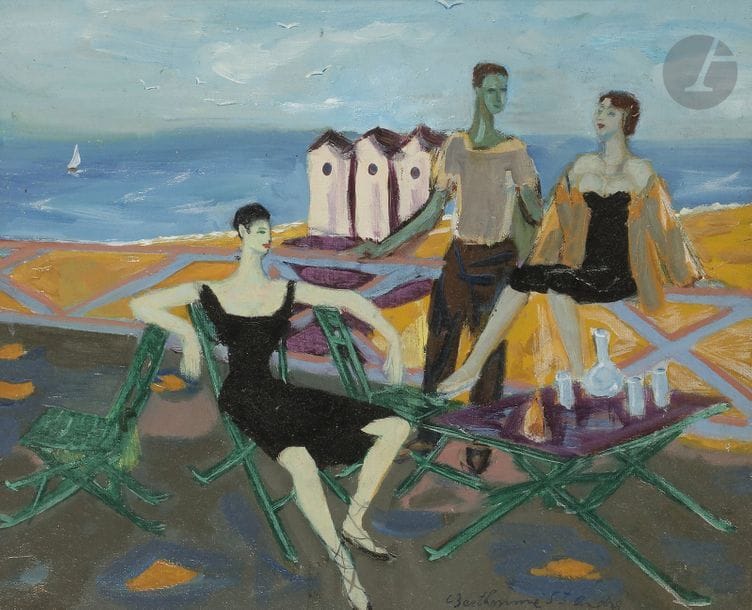 Louis BERTHOMME SAINT-ANDRé 
(1905-1977)
Au bord de l’Oise, 1944
Huile sur toile.
Signée en bas à droite.
Titrée et datée au dos.
36 x 48 cm

Provenance : 
Porte le cachet de l’atelier au dos.