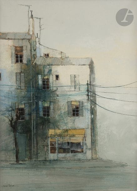 Julian TAYLOR (né en 1954)
Façade à l’arbre
Huile sur toile.
Signée en bas à gauche.
Signée et titrée sur la châssis.
73 x 54 cm