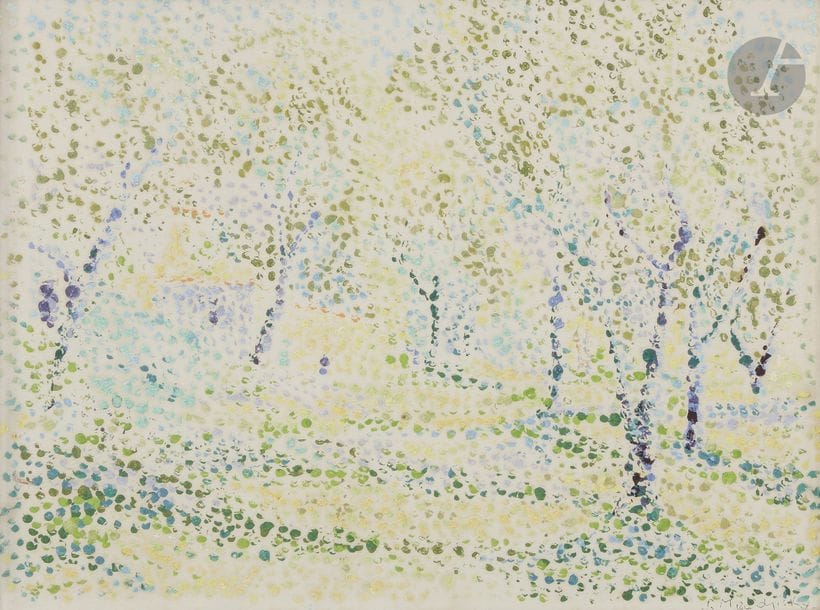 Serge MENDJISKY (né en 1929)
Paysage
Huile sur papier.
Signée en bas à droite.
39.5 x 52 cm