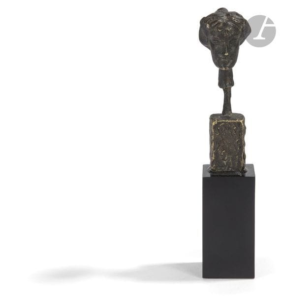 Michael IRMER (1955-1996)
Tête de femme, 1977
épreuve en bronze.
Signée, datée et située « Paris » sur la base.
Hauteur : 6 cm
Socle en plexiglas.