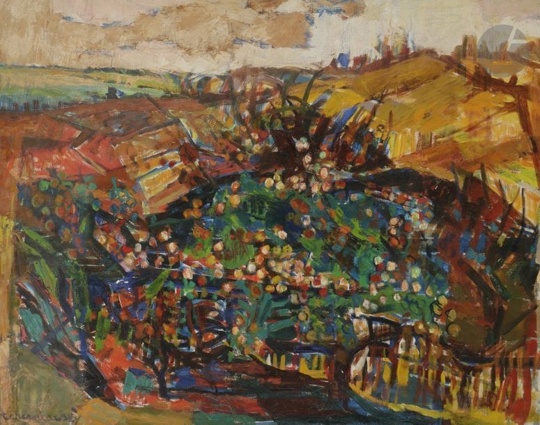 Charles TCHERNIAWSKY (1900-1976)
Paysage en été
Huile sur toile.
Signée en bas à gauche.
73 x 92 cm
