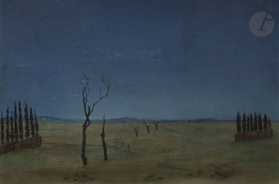 Jean MARTIN-ROCH (1905-1991)
Paysage, 1943
Huile sur panneau.
Signée et datée en bas à droite.
38 x 55 cm
