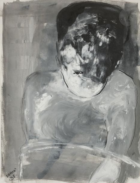 RAMON (né en 1937)
Personnage, 1998
Acrylique sur papier.
Signée et datée en bas à gauche.
64 x 49 cm