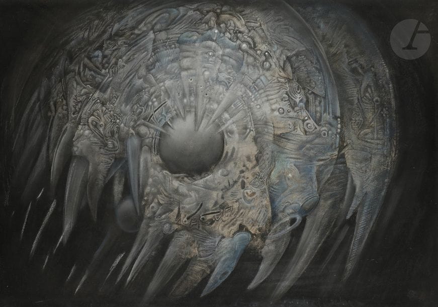 Yves DOARÉ (né en 1943)
Le Rêve de la couturière
Pastel.
Signé en bas à droite.
Titré au dos.
65.5 x 93 cm