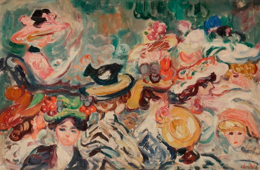 Louis VALTAT (1869-1952)
Les Chapeaux
Huile sur toile contrecollée sur isorel.
Monogrammée en bas à droite.
24.5 x 36 cm

Bibliographie :
Jean Valtat, Louis Valtat, Catalogue Raisonné de l’Œuvre peint 1869-1952, Neuchâtel, Ides et Calendes, 1977, reproduit p. 22 sous le n°193.