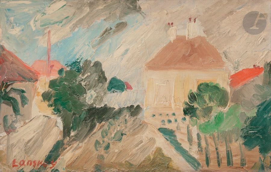 André LANSKOY (1902-1976)
Rue de village
Huile sur toile.
Signée en bas à gauche.
27 x 41 cm

Un certificat de Monsieur Michel Népomiastchy, président du Comité Lanskoy, en date du 18 janvier 2019, sera remis à l’acquéreur.