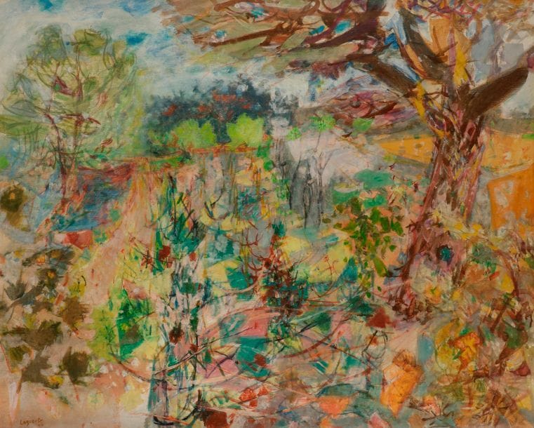 Raymond LEGUEULT (1898-1971)
Provence blonde, 1946
Huile sur toile.
Signée et datée en bas à gauche.
Signée, datée et titrée au dos.
80 x 100 cm

Provenance : 
- Galerie Georges Bongers, Paris (étiquette au dos).
- Galerie Louis Carré, Paris (étiquette au dos).

Expositions : 
- Paysage de France, Musée de Rouen, 1956 (étiquette au dos).
- Japon (étiquette au dos).

Bibliographie : 
Marcel Zahar, Legueult, Paris, Flammarion, 1961, reproduit p. 145, sous le n°77.