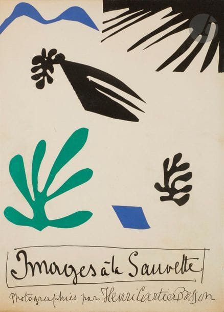 CARTIER-BRESSON (Henri).
Images à la Sauvette.
Paris : Verve, 1952. — In-folio, 360 x 270. Cartonnage 
illustré de l’éditeur.

Édition originale de cet ouvrage mythique, que Robert Capa n’hésitait pas à qualifier de « Bible pour les photographes ».
Conçu par Tériade, il s’agit du premier recueil publié par Henri Cartier-Bresson, proposant une sélection de 126 photographies glanées dans son œuvre, exécutées entre 1930 et 1950. Une majorité d’entre elles sont devenues de véritables icônes du XXe siècle. L’ouvrage figure dans The Book of 101 books (New York, 2001) qui recense les 101 livres majeurs illustrés par la photographie.
L’édition comporte en outre un cartonnage illustré spécialement par Henri Matisse.
Bords du cartonnage légèrement brunis. Cahiers décalés.
