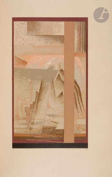 SCHMIED (François-Louis) - MARDRUS (Joseph Charles).
Le Livre de la vérité de parole.
Paris : F.-L. Schmied, [1929]. — In-4, 332 x 235 : (54 ff. premier et dernier blancs), 12 planches, couverture illustrée. Chagrin havane, jeu de filets dorés verticaux et horizontaux sur les plats et passant par le dos, formant une succession de rectangles de différentes dimensions, carrés de box bleu aux angles supérieurs et intérieurs des rectangles, filets blancs et noirs horizontaux sur les bords des plats, prolongeant les filets dorés, dos à un large nerf orné de bandes verticales bleues et noires et de carrés dorés, chagrin havane en encadrement à l’intérieur, orné d’une bande de maroquin noir et d’un rond doré aux angles, doublures et gardes de soie brochée blanche et beige, tête mouchetée en différents tons et dorée, non rogné, couverture et dos conservés, étui (Paul Blocteur)

Belle édition due à l’initiative d’E. Charbonneaux et établie par François-Louis SCHMIED (1873-1941) qui l’a illustrée de 
54 compositions ou ornements dans le texte en couleurs et de 
12 planches en couleurs portant la signature imprimée de l’artiste.
Tirage unique à 150 exemplaires numérotés sur papier vélin d’Arches, signés par l’artiste.
Exemplaire en reliure amateur de Paul Blocteur, bien exécutée dans l’ensemble malgré de petits défauts.