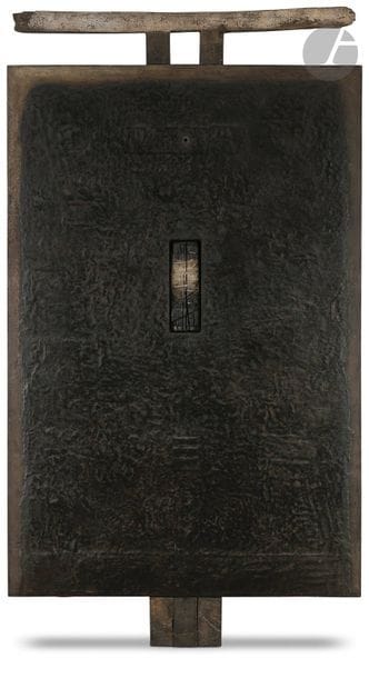 François Edouard CANTE dit CANTE PACOS (né en 1946)
Composition, vers 1985-90
Technique et assemblage sur panneau.
Non signée.
213 x 120 cm

Provenance : 
- Galerie Carlhian, Paris.
- Collection de Madame G-L, Paris.