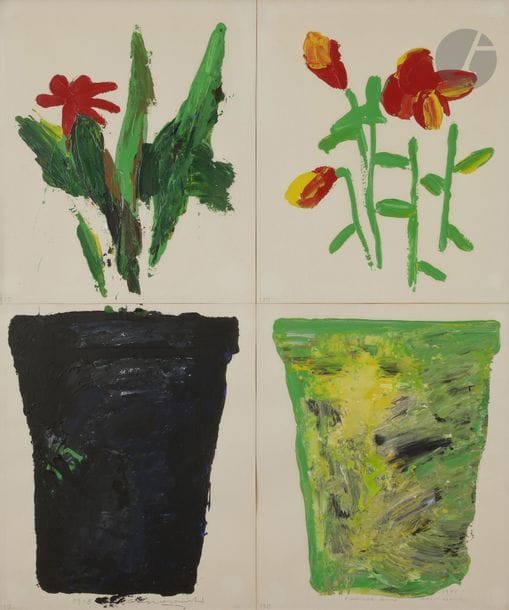 Gérard GASIOROWSKI (1930-1986)
L’Adorable leurre, 1978
Acrylique sur 4 papiers.
Signée, datée et titrée en pied.
74 x 61 cm

Provenance : 
Galerie Maeght, Paris (tampon au dos du montage).

Exposition : 
G. Gasiorowski, Les Régressions 1973/1982 La Guerre, Centre Pompidou, Paris, 7 mars - 29 mai 1995.