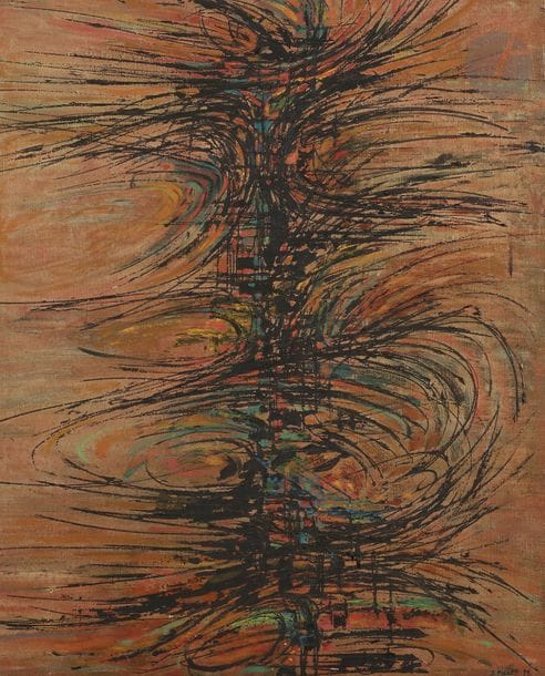 Edgard PILLET (1912-1996)
Gri-gri, 1959
Huile sur toile.
Signée et datée en bas à droite.
Signée, datée et titrée au dos.
83 x 67 cm

Nous remercions Madame Sylvie Nordmann d’avoir confirmé l’authenticité de cette œuvre.