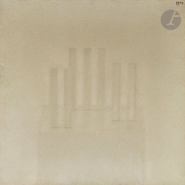 Vladimir Grigorievic WEISBERG [russe] (1924-1985)
Colonnes, 1978
Huile sur toile.
Signée et datée en haut à droite.
46 x 46 cm

Provenance : 
- Ancienne Collection Elfrida Filippi.
- Par descendance.

Bibliographie : 
- Vladimir G. Weisberg 1924-1985, Archives - Working notebooks Compositional Studies, référencé sous le numéro 354. 1978-1979. W. 63. Kat.23. 
- Elfrida Filippi, Vladimir Weisberg - Collection particulière Elfrida Filippi, Moscou, Éditions Angelicos Gallery, 1997, reproduit sous le n°564, p. 32.