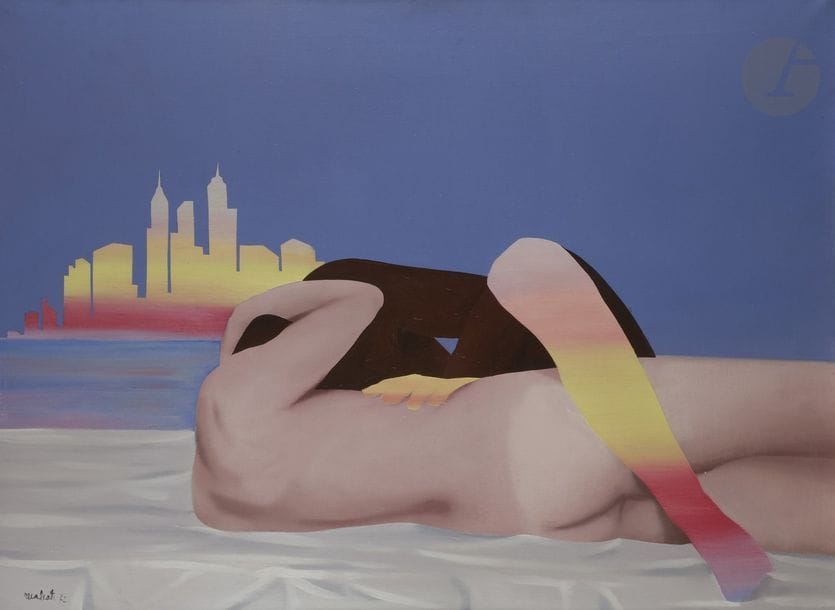 Antonio RECALCATI [italien] (né en 1938)
Composition, 1972
Huile sur toile.
Signée et datée en bas à gauche.
Signée et datée au dos.
73 x 100 cm

Provenance :
Collection Madame F., Paris.