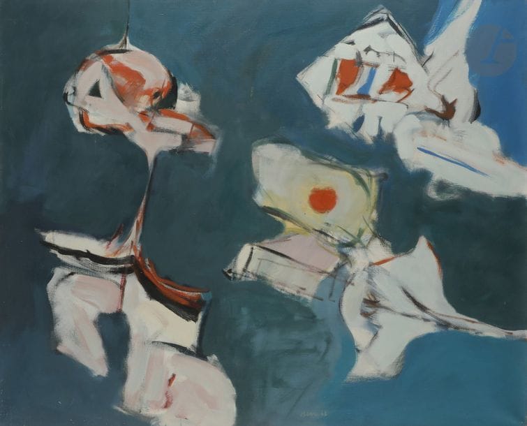 Ferit ISCAN [turc] (1931-1986)
Opus Tempo II, 1968
Huile sur toile.
Signée et datée en pied.
Signée, numérotée et datée au dos.
80 x 100 cm

Nous remercions Monsieur Gilles Iscan d’avoir confirmé l’authenticité de cette œuvre.