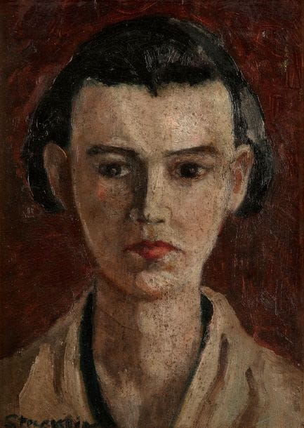STOECKLIN (XIXe-XXe siècle)
Portrait de jeune fille
Huile sur carton.
Signée en bas à gauche.
30 x 22 cm
