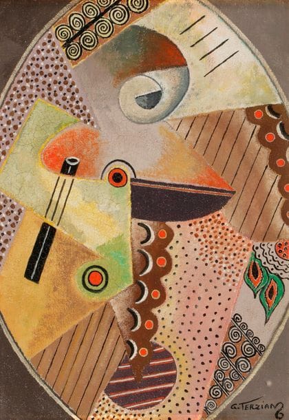 Georges TERZIAN (né en 1939)
Les Pois rouges, 1984
Gouache sur panneau.
Signée en bas à droite.
Signée et datée au dos.
43 x 30 cm