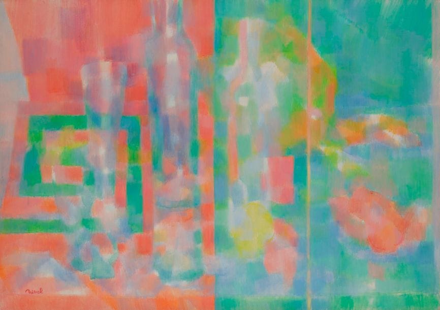 Daniel RAVEL (1915- 2002)
Musique rouge
Huile sur toile.
Signée en bas à gauche.
65 x 92 cm