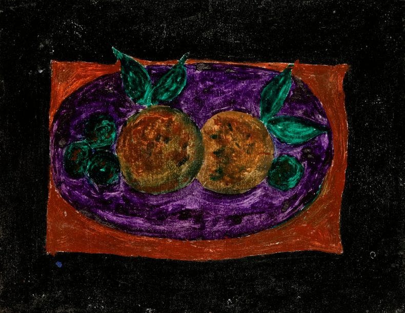 Arthur KOLNIK (1890-1972)
Nature morte aux fruits
Huile sur carton.
Porte le timbre de l'atelier au dos.
27 x 35 cm