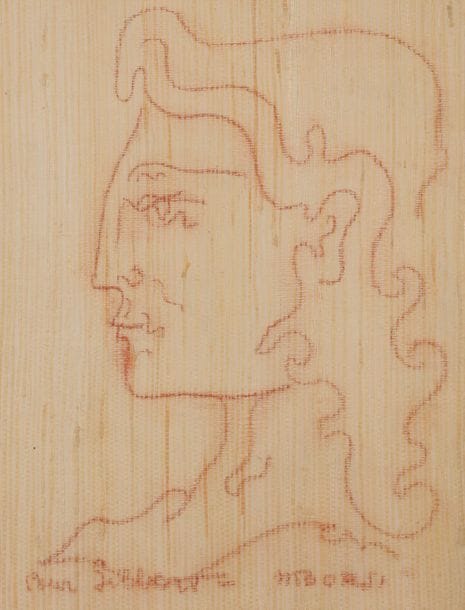 Manfredo BORSI [italien] (1900-1967)
Profil
Sanguine sur papier fibre.
Signée en pied.
26.5 x 21 cm