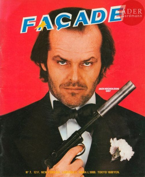 COLLECTIF 

Façade N°1-3-4-5-6-7. 

1976-1979. 

In-4 (34,5 x 29 cm). 6 volumes. Éditions originales. Couvertures illustrées. 

Célèbre magazine underground français, publié à Paris de 1976 à 1983, créé et dirigé par Alain de Benoist avec la collaboration d'Hervé Pinard, Jean-Luc Maître, Laurent Laclos et Thierry Ardisson.
